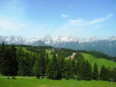 Alpine sky landscape