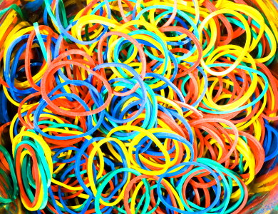 color rubber band photo
