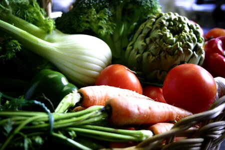 Tomatoes fennel vegetarian photo