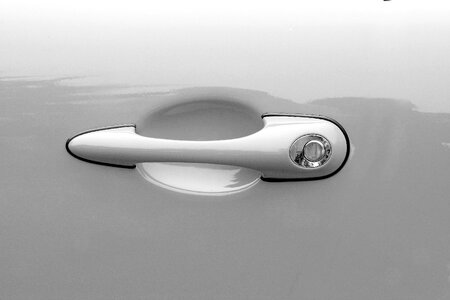 Automobile detail gray car
