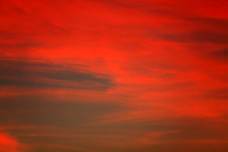 Red sunset climate photo