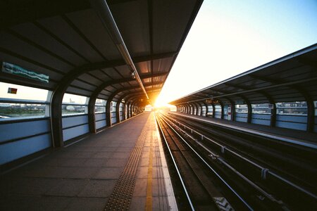 Sunny Train Station photo