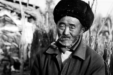 Old asia beard photo