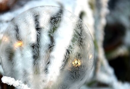 Ball cold crystal photo