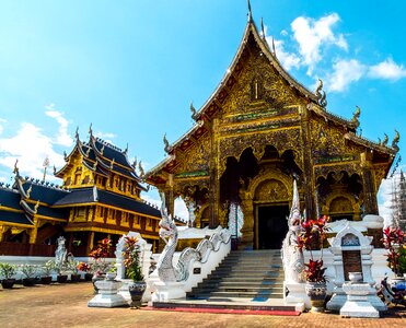 Temple complex temple north thailand photo