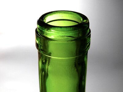 Opening transparent glass green