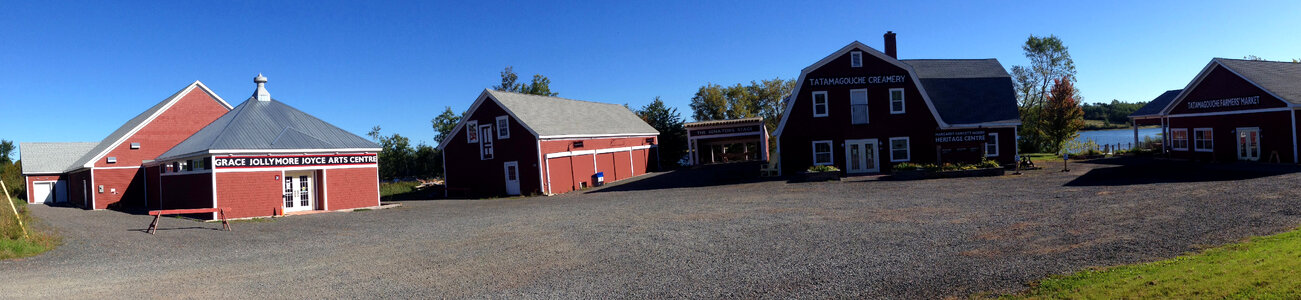 Panoramic view of Creamery Square in Nova Scotia