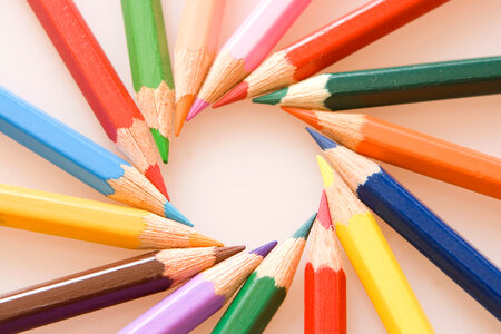 Colored Wooden Pencils photo
