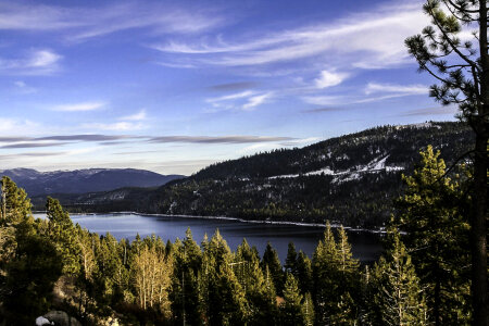 Hume Lake scenic Landscape in Sequoia National Park, California photo