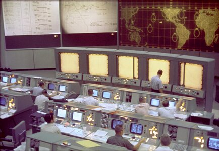 Overall view of the Mission Control Center