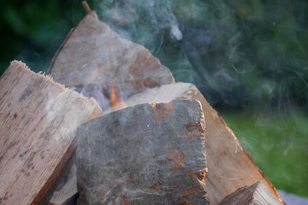 Adventure wood smoke photo