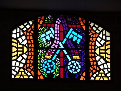 Church glass colors photo
