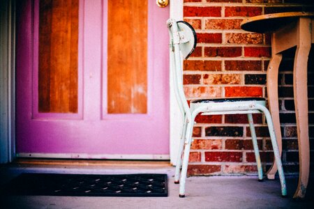 Sit outdoors front porch photo