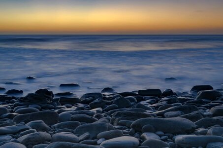 Beach coast dawn