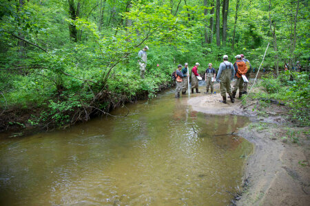 FWS employees surveying and assessing rivers and streams-1