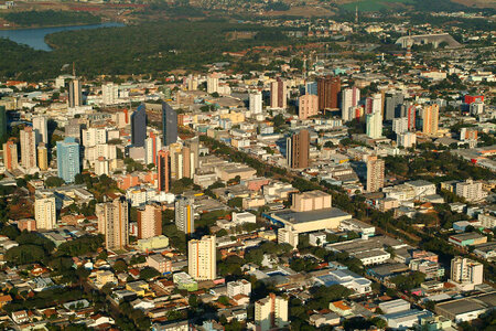 Downtown Cascavel in Brazil