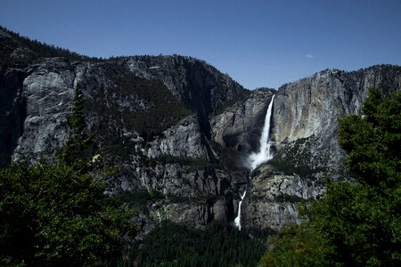 Waterfall In Yosemite National Park photo