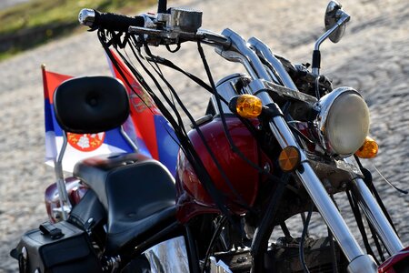 Chrome headlight metallic photo