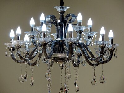 Baroque crystal light bulb photo