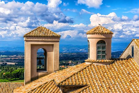 Architecture blue sky dome