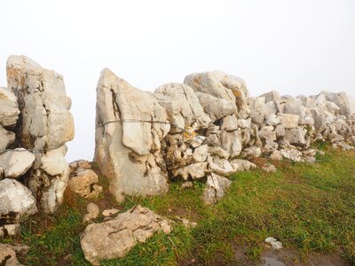 Stone wall creux du van swiss jura photo