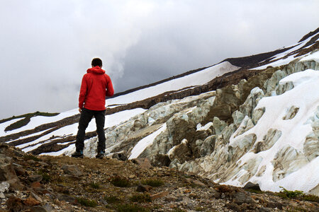 Looking at the Glaciers on Mount Baker photo