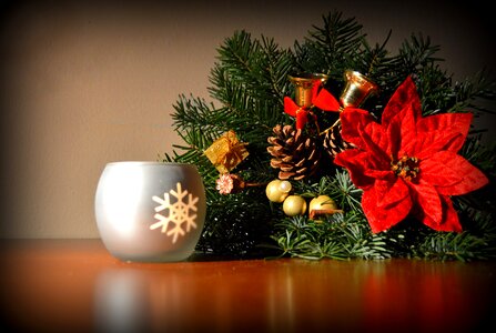 Christmas rose christmas decorations snowflake