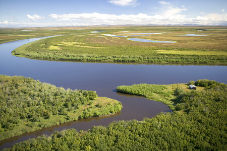 Aerial view of scenic landscape-3