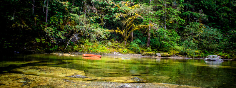 Panoramic of Lower Pool in the Three Pools Recreation Area photo