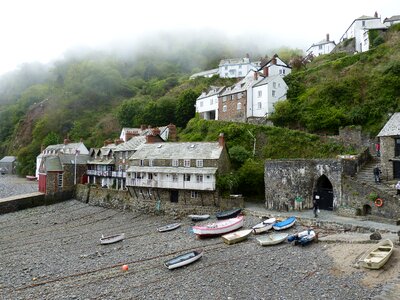 Village coast sea