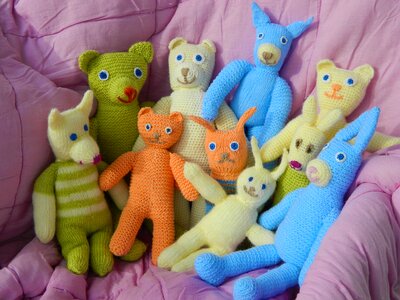 Craft stuffed animal pehmonukke