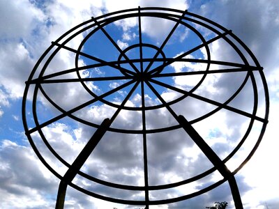 Architecture blue sky cast iron