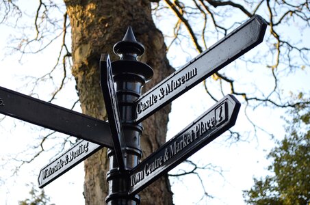 Tourism way arrow photo