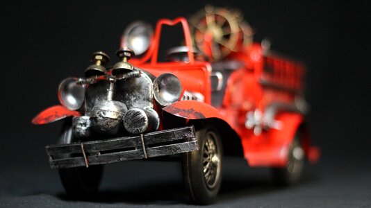 Toy fire engine truck photo
