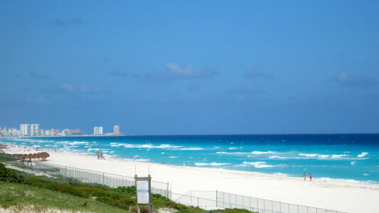Seaside Landscape and scenery in Cancun, Mexico photo