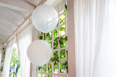 Wedding White Balloons photo