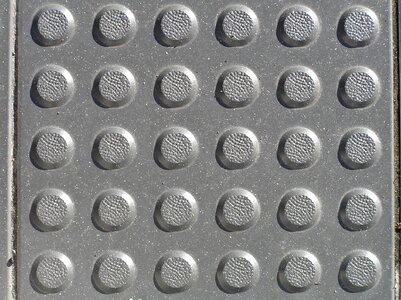 Rounded concrete pattern