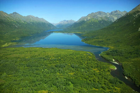 Lake in Glacial Valley