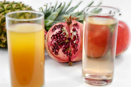 Antioxidant fruit cocktail juice photo