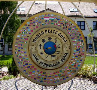 World Peace Gong in Godollo, Hungary photo