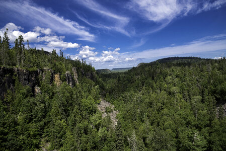Forest and Canyon landscape at Eagle Canyon, Ontario