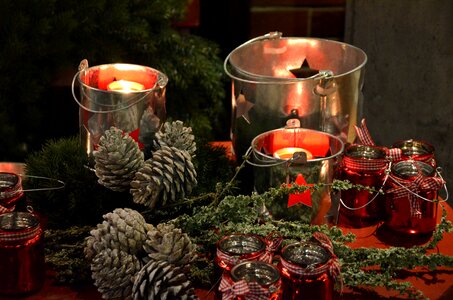 Candles christmas decoration deco