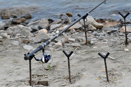 Equipment fishing gear fishing rod photo