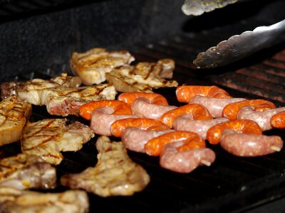 Sausage steak meat photo