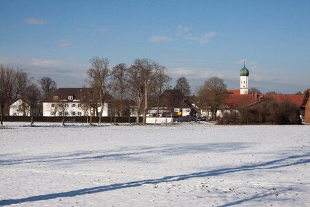 Winter snow field