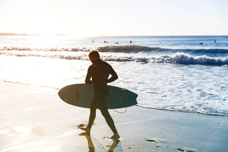Surfer on Beach