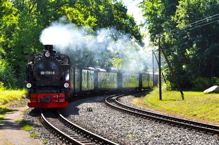 Rügen railway steam powered photo
