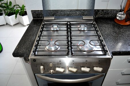 Boiling cooker gas stove photo