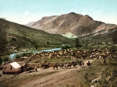 Vintage colorado ranch photo