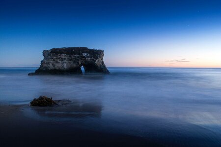 Beach blue cliff